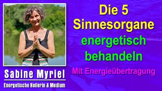 Die 5 Sinnesorgane energetisch behandeln  Sabine Myriel Emge  Mit Energieübertragung [upl. by Decamp]