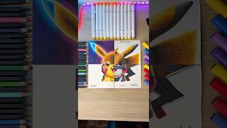 Dibujando a PIKACHU en 4 ESTILOS 😍 art drawing dibujos [upl. by Oeflein]