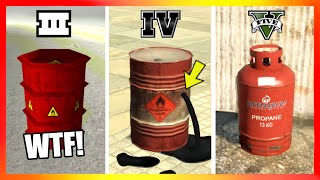 Explosive Barrels LOGIC in GTA Games GTA 3 → GTA 5 [upl. by Olivia]