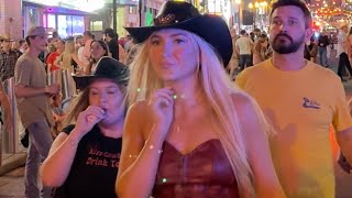 Vibrant Nightlife in Nashville Tennessee Broadway on Saturday  October 5 2024  4k Video [upl. by Odnavres]