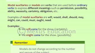 Auxillaries and Modals  English Grammar  iken  ikenedu  ikenApp [upl. by Asenad653]