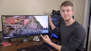 BenQ EX3501R Curved 35quot HDR UltraWide Unboxing and Setup [upl. by Namie]