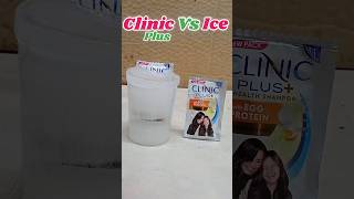 Clinic Plus  Shampoo Vs Ice Experiment 🧪🥼 shorts [upl. by Melloney]