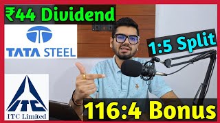 ITC Ltd Latest 🚨 Tata Steel • Stocks Declared High Dividend Bonus amp Split With Ex Dates [upl. by Akiaki122]