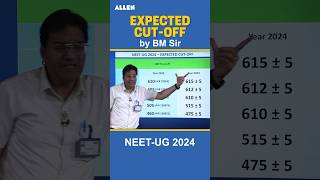 NEET 2024 Expected Cutoff by BMSirKota Sir  Minimum Marks to get GMC neet2024 [upl. by Nnoryt]