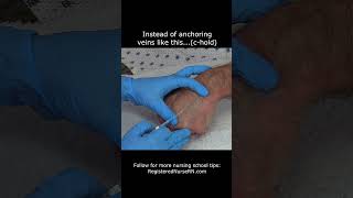 IV Insertion amp Blood Draw Tip Dont Anchor Veins Like This Use This Instead [upl. by Claus]