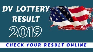 How To Check DV Result 2019 Electronic Diversity Visa result 2019 [upl. by Steady]