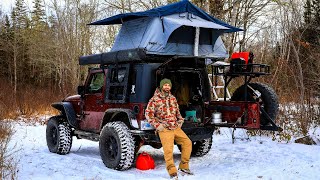 Winter Camping With Roof Top Tent  Part 1 [upl. by Lahcar]