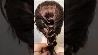 Beautiful new hair braid style 🤩 new hairstyles tutorial girl braids shorts viralvideo [upl. by Eldon]