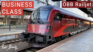 TRIP REPORT  OBB Railjet  Europes Best Business Class  Prague to Vienna [upl. by Stutzman]