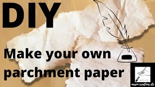 How to make your own Parchment Paper EASY DIY and decoupage 🖋🖋🖋 [upl. by Mortimer]