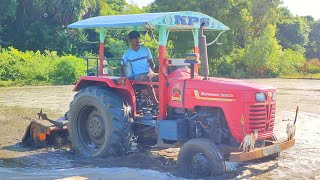 Mahindra 585 Di Sarpanch Tractor Rotavator Performance  Tractor Video  Come To Village [upl. by Edwards]