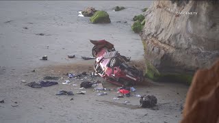 Car goes off Carlsbad cliff prompts road closures [upl. by Drarig84]