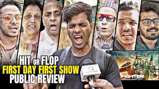 Fighter Movie  First Day First Show  Public CRAZY Review  Hrithik Roshan Deepika Padukone [upl. by Acirederf211]