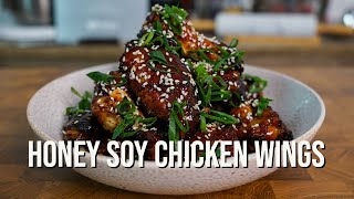 Honey Soy Chicken Wings  The Best Recipe [upl. by Goulden]