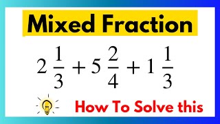 How To Add Mixed Fractions  Addition Of Mixed Fraction  bhinnka jod I [upl. by Heilman]