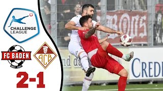 FC Baden  Fc Bellinzona 21 Highlights Swiss Challenge League [upl. by Gnel]