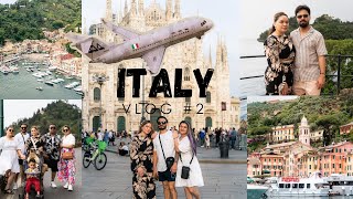 Exploring Italy Portofino amp Milano with Family  Vlog 2 [upl. by Ymmit212]