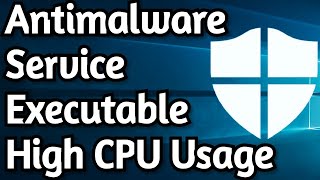 How To Fix Antimalware Service Executable High Memory  CPU Usage on Windows 10 [upl. by Gnuhc]