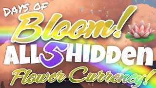 All 5 Hidden Flower Event Currency  Days of Bloom Sky Children of the Light nastymold [upl. by Ahsined]