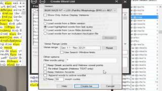 BibleWorks Workshop Part 222  Greek Semantic Domain Search Word List and Verse List Managers [upl. by Otrebire785]