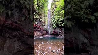 A pleasant bonus when walking along Madeira’s levadas is a spot with a waterfall at the end levada [upl. by Kirchner]