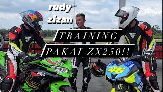 Rudy Zizan training pakai ZX250 di Rud Sepang [upl. by Barkley]