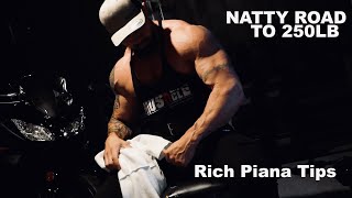 NATTY ROAD TO 250LB I WANT TO BE BODYBUILDING RICH PIANA TIPS bodybuilding fitness kulturystyka [upl. by June]