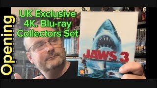 JAWS 3 UK Exclusive 4KBluray Collectors Set Opening  Unboxing jaws film movie bluray [upl. by Erlinna]