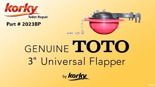 How to install a Genuine TOTO 3quot Flapper  Korky [upl. by Guglielma]