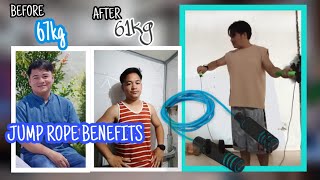 JUMP ROPE BENEFITS TAGALOG  Jump Rope burn calories bosslemwelltv kuyalemwell [upl. by Eceinert]