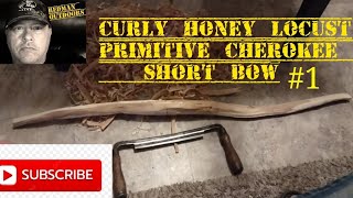 Honey Locust Cherokee Short Bow  Primitive Archery [upl. by Otsirave]