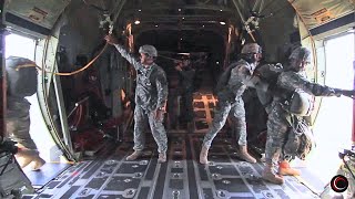 Paratroopers Jump From C17 Globemaster One By One in Extreme Areas [upl. by Cost676]