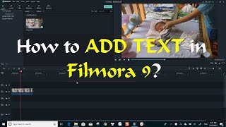 How To Add Text to Video  Filmora 9 Tutorial [upl. by Morville]