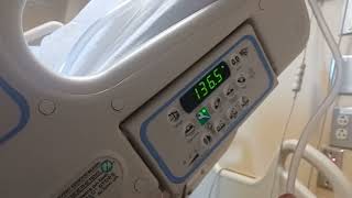 How to Check the WEIGHT of a Patient in a HillRom Hospital Bed pounds or kilograms kg [upl. by Elohcim]