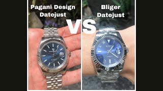 Pagani Design vs Bliger ⭐️ Datejust ⭐️ Rolex Homage ⭐️ Review  Indonesia [upl. by Trinetta]