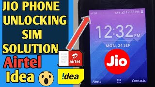 Unlock Jio Phone For Other Sim Solution How remove jio phone simlock [upl. by Esilram]