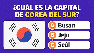 ¿Cuánto sabes de Geografía 🌎 Adivina las capitales del Mundo  Trivia de Cultura General en español [upl. by Jobe]