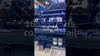 1800KW yuchai diesel engine16 cylinders Large power plant engines dieselgenerator dieselengine [upl. by Rozalie854]