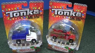 Holiday Diecast Vintage Fire Pumper Vintage Dump Truck At Target From Tonka Funrise Hasbro [upl. by Carnes]