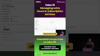 Odoo 18  Managing extra hours in subscription services [upl. by Arolf576]