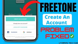 FreeTone Create An Account Problem Fixed 2023  How To Get Free USA Phone Number For WhatsApp [upl. by Yenduhc]