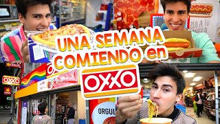 COMIENDO en el OXXO POR UNA SEMANA🌭  LA DIVAZA [upl. by Iderf]