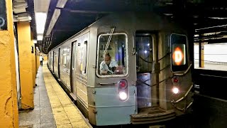 MTA NYC Subway Westinghouse R68 D Train departs 161st StYankee Stadium [upl. by Drud964]