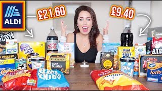 ALDI VS BRAND FOOD BLINDFOLD CHALLENGE  Shocking results [upl. by Cinda709]