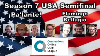 Connections Online Quiz League Season 7 🇺🇸 Semifinal  ¡Palante v Flamingo Bellagio [upl. by Aihseyn]