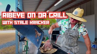 Ribeye On Da Grill with StaleKracker [upl. by Acilgna]