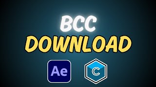 How to Install BCC Plugin In After Effects [upl. by Melitta]