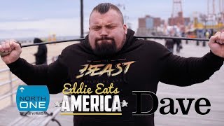 Bending Bars With Eddie quotThe Beastquot Hall  Eddie Eats America [upl. by Schoenburg]