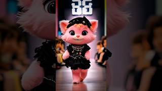 Cute Kitty Fashion show kitty fashion catlovers [upl. by Ayotahs]